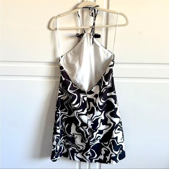 NWT Alexia Admor alter shift black and White abstract mini dress Size 6 - Picture 12 of 16